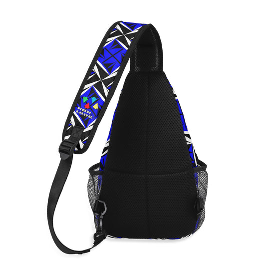 Sacred Winds in Blue Crossbody Bag