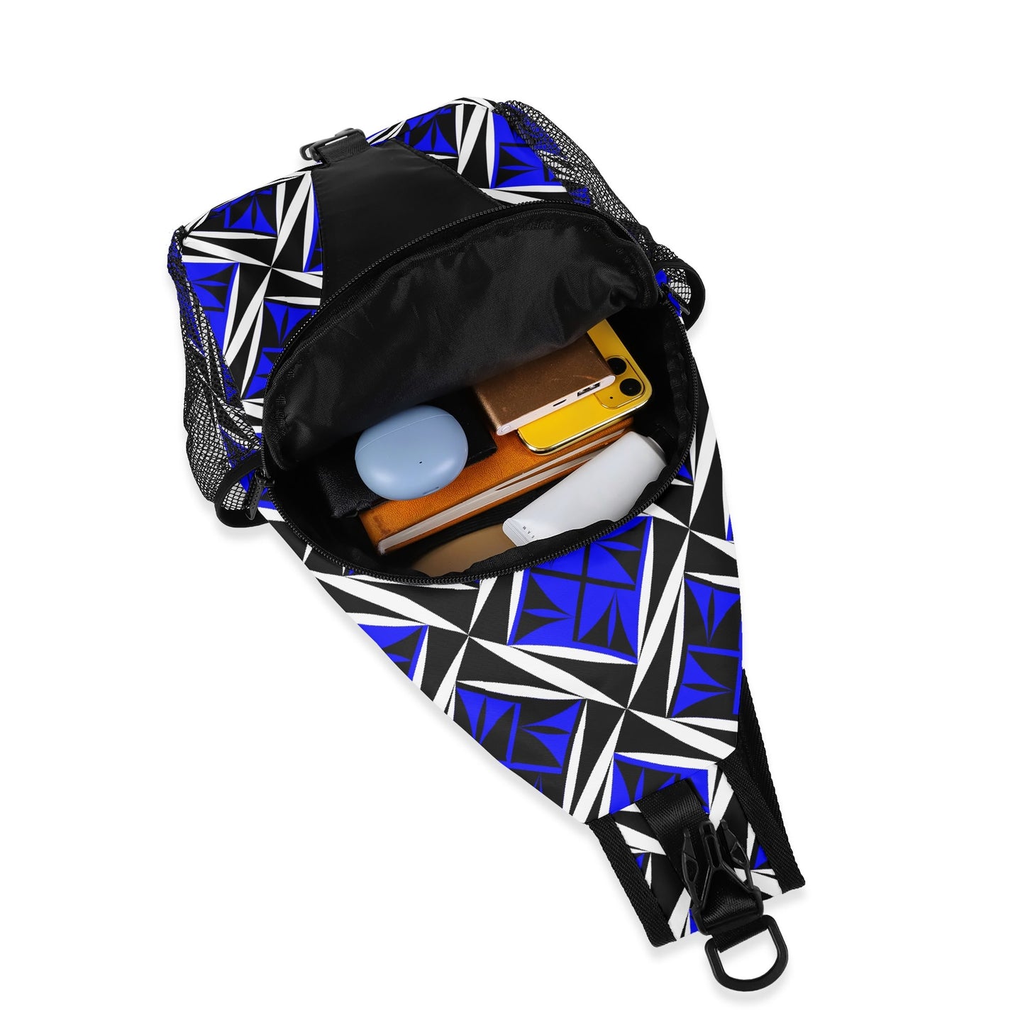Sacred Winds in Blue Crossbody Bag