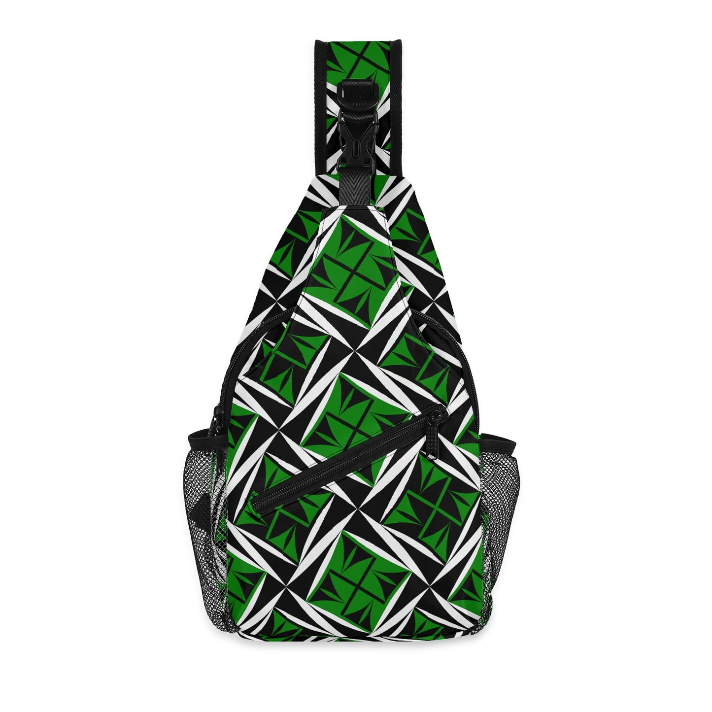 Sacred Winds in Green Crossbody Bag