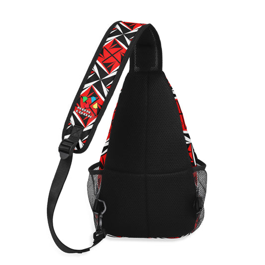 Sacred Winds in Red Crossbody Bag