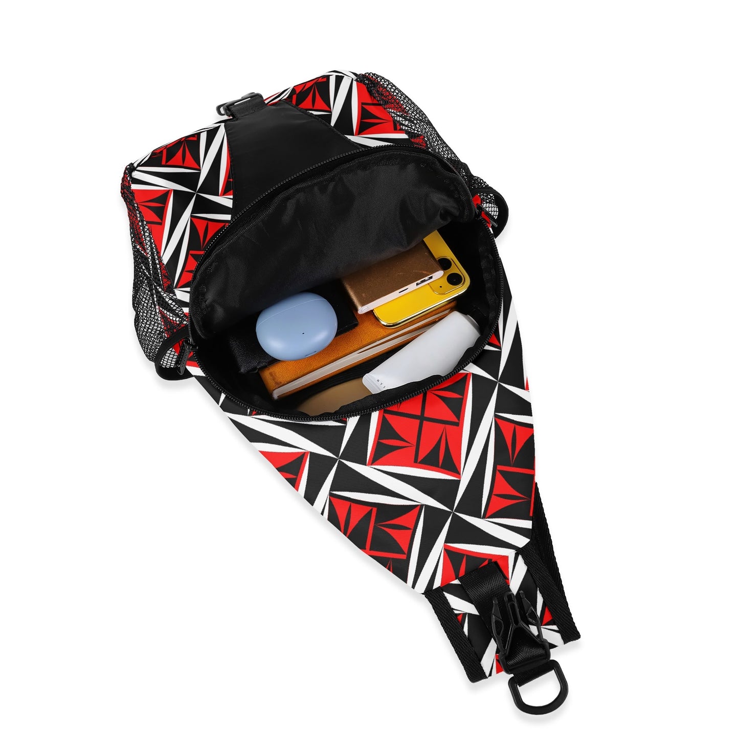 Sacred Winds in Red Crossbody Bag