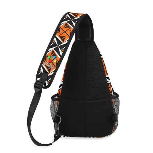 Sacred Winds in Orange Crossbody Bag