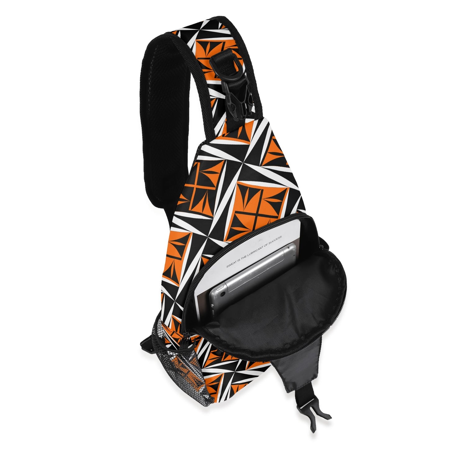 Sacred Winds in Orange Crossbody Bag