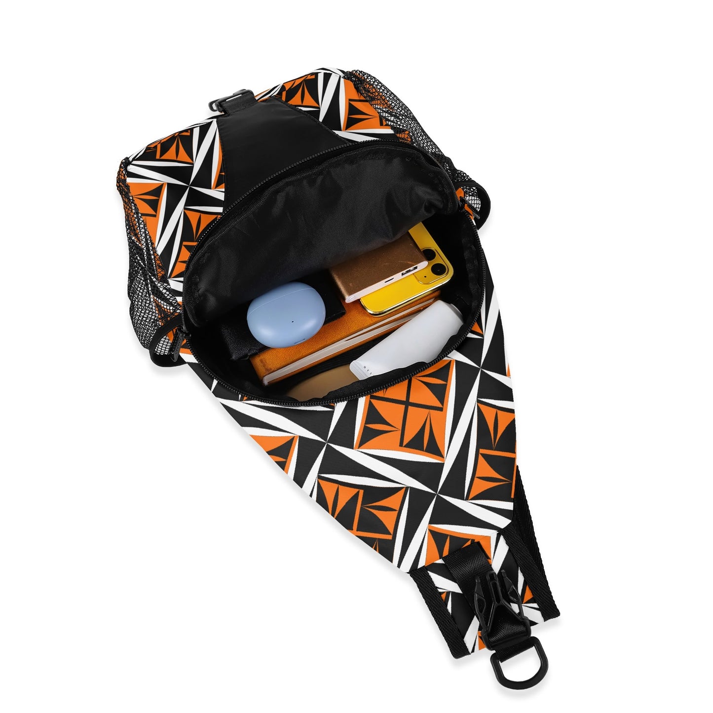 Sacred Winds in Orange Crossbody Bag
