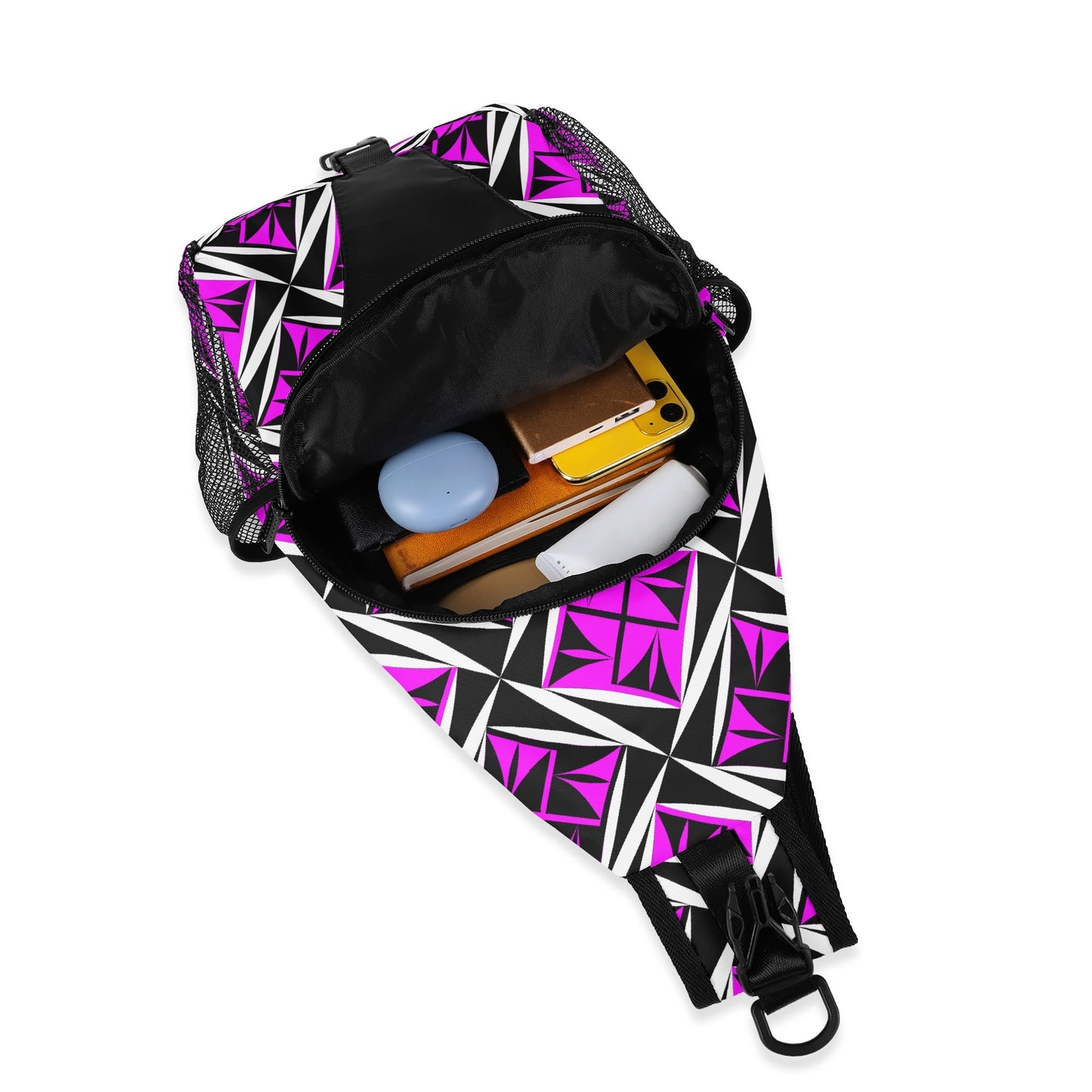 Sacred Winds in Pink Crossbody Bag