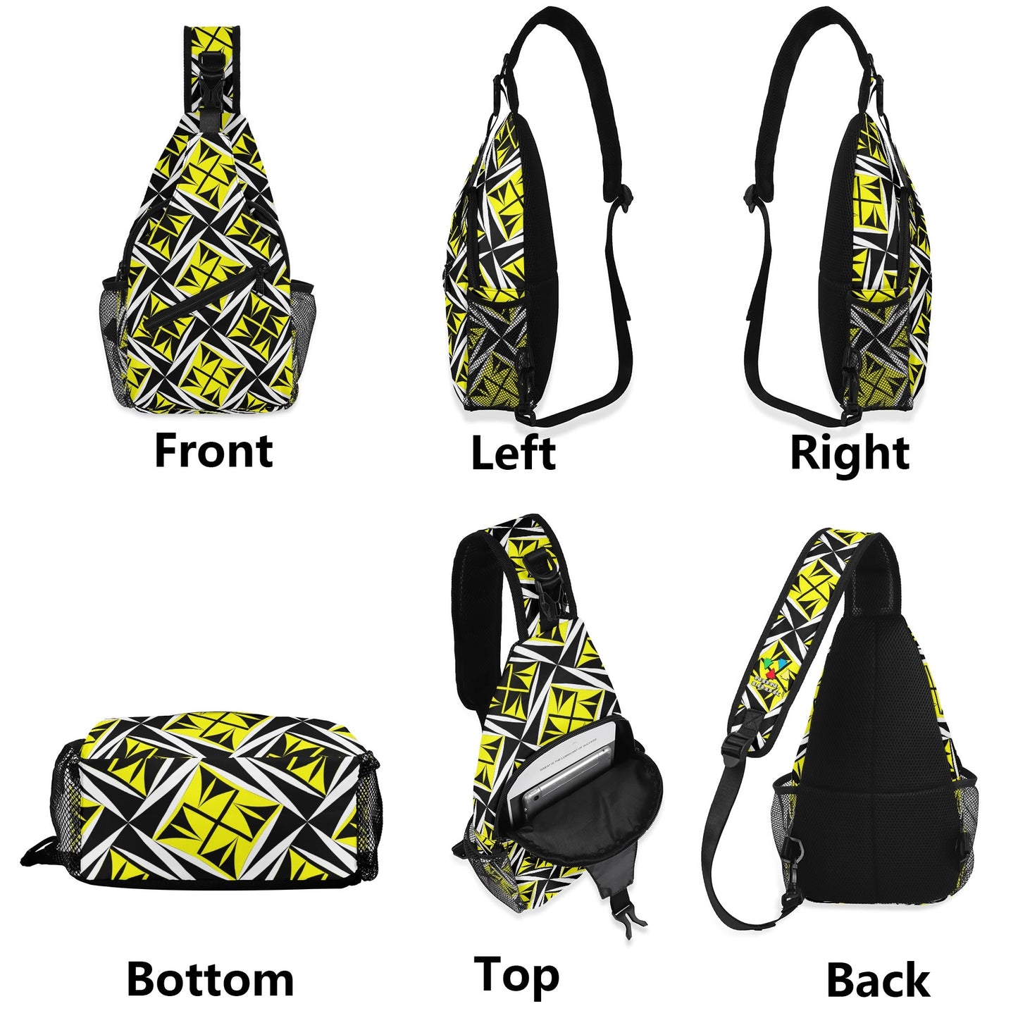 Sacred Winds in Yellow Crossbody Bag
