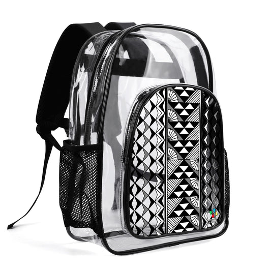 Sun and Rain in Gray Transparent Backpack