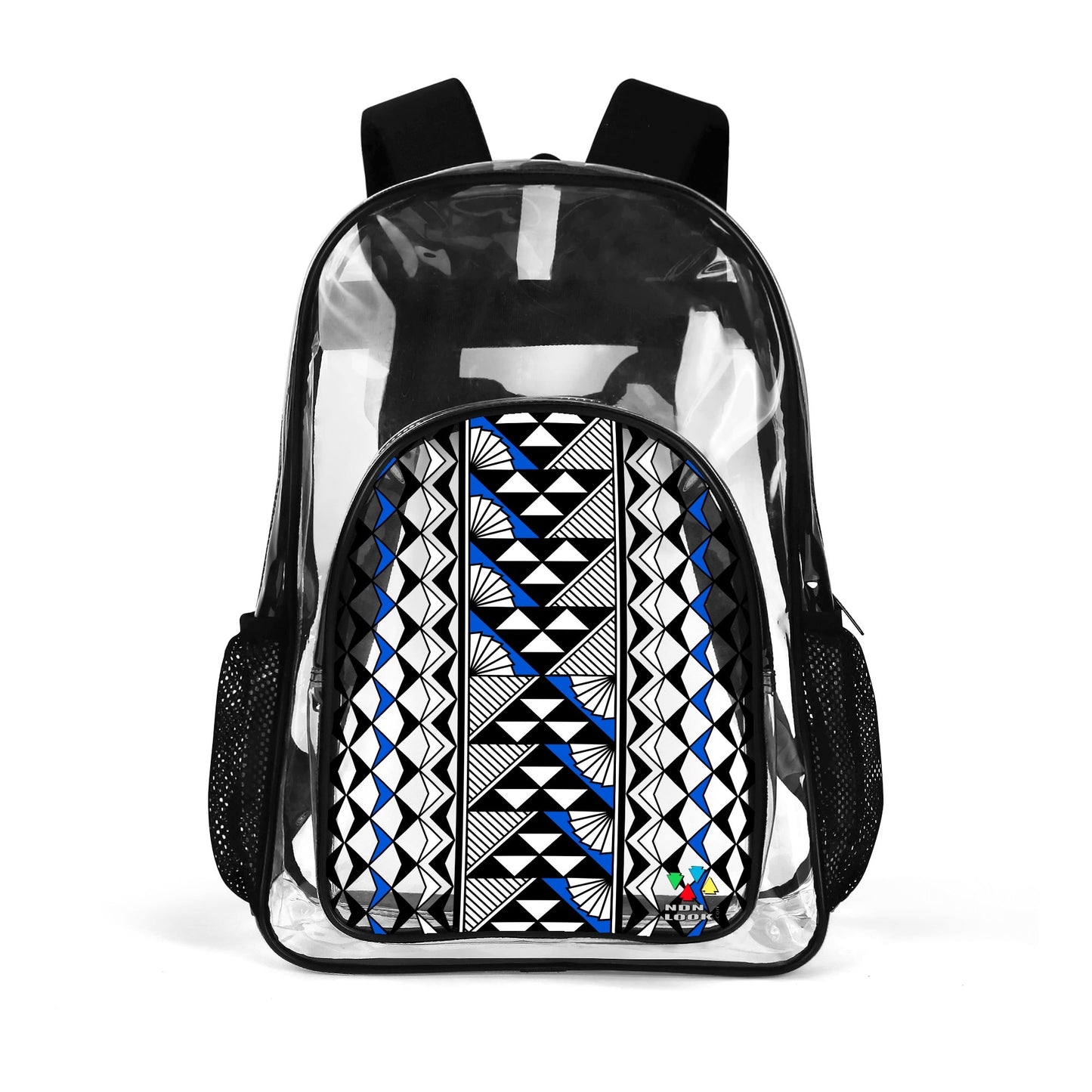 Sun and Rain in Blue Transparent Backpack