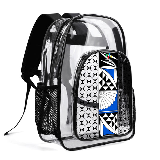Southwest Sunrise in Blue Transparent Backpack