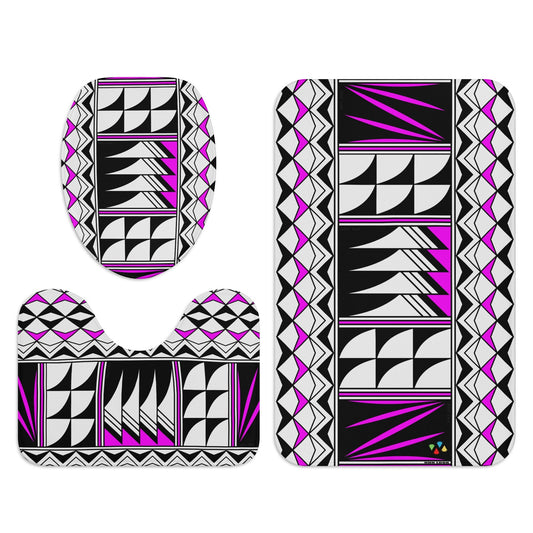 Sacred Winds in Pink Bath Rug Set