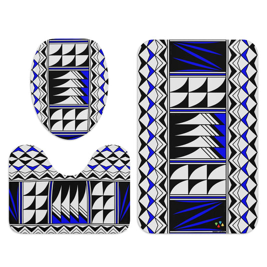 Sacred Winds in Cobalt Bath Rug Set