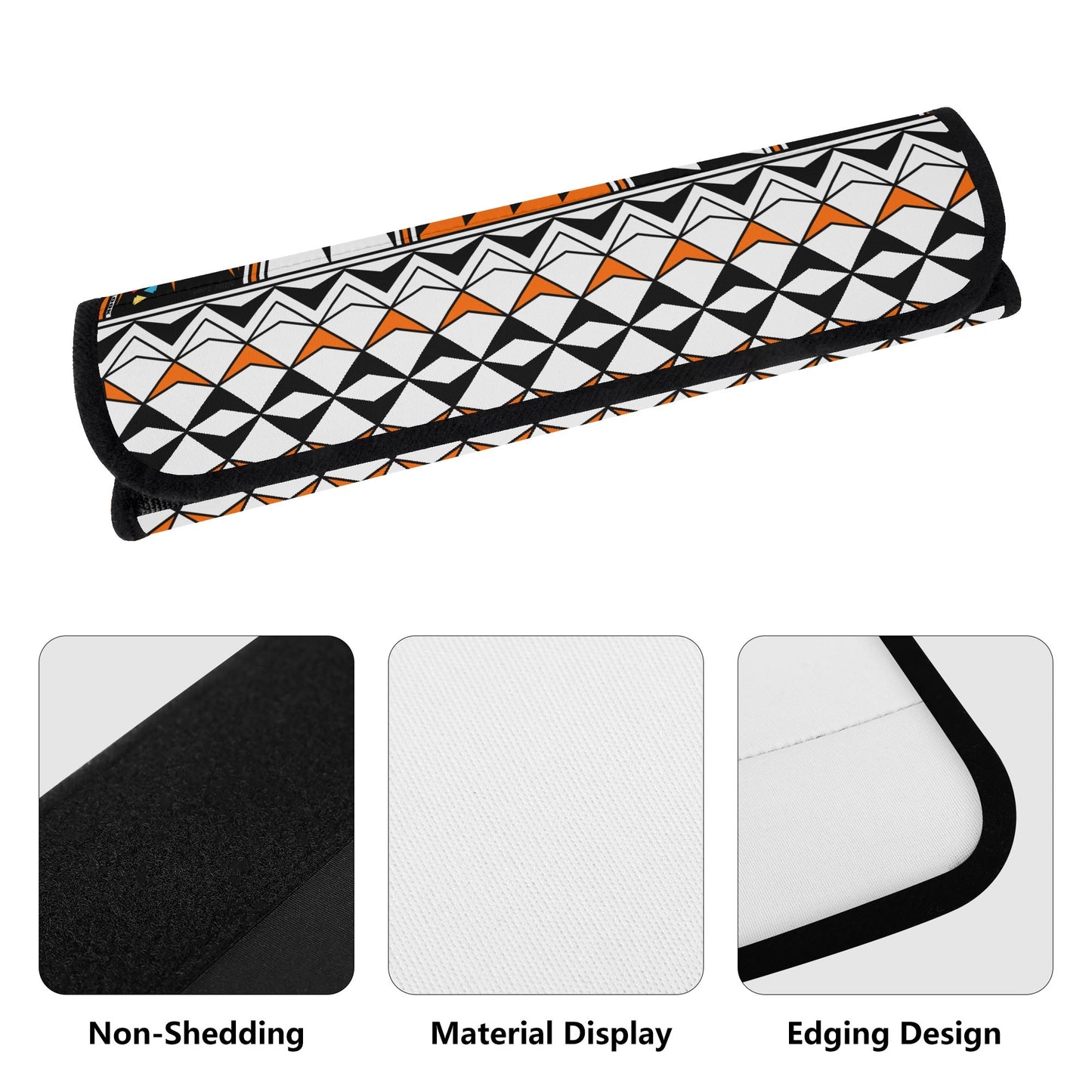 Feather Blessings in Orange Seat Belt Cover