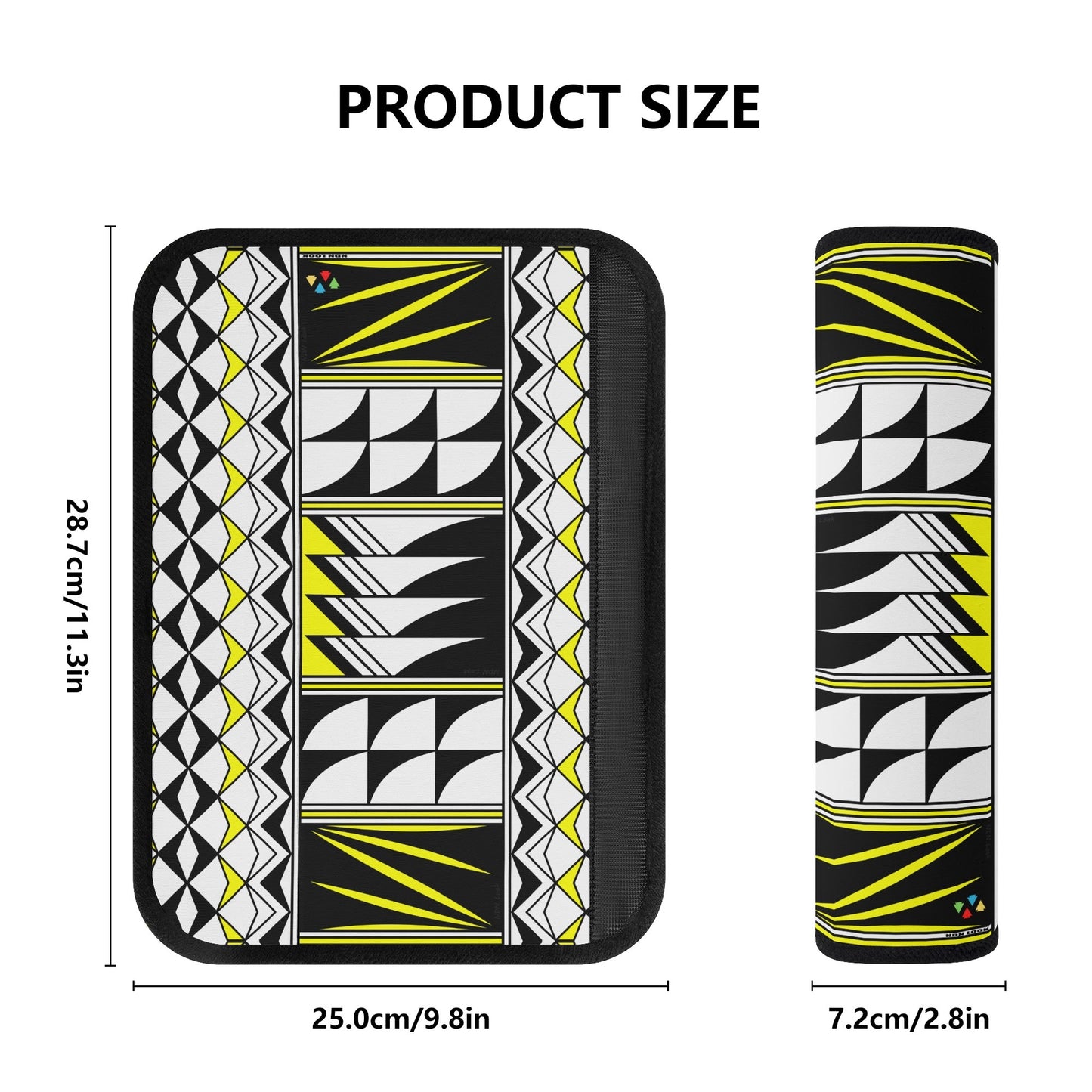 Feather Blessings in Yellow Seat Belt Cover