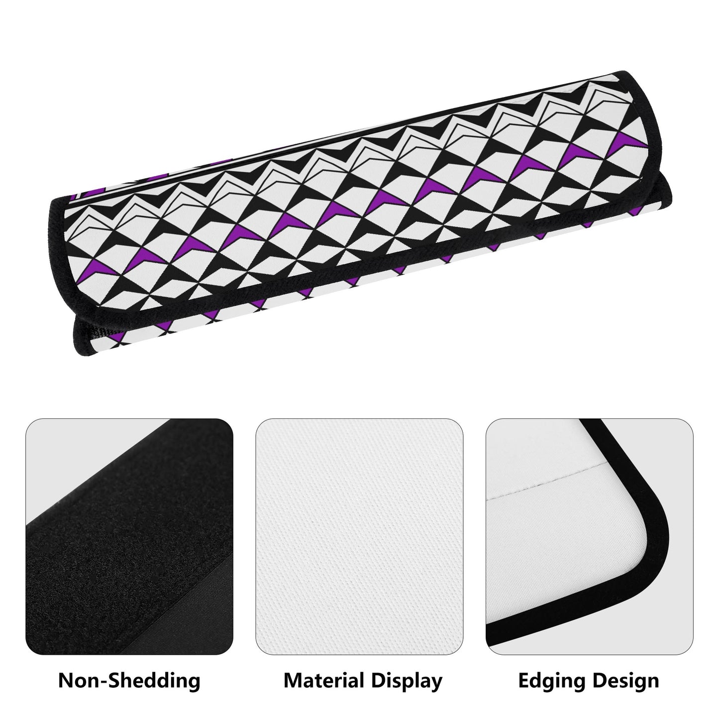 Sun and Rain in Purple Seat Belt Cover