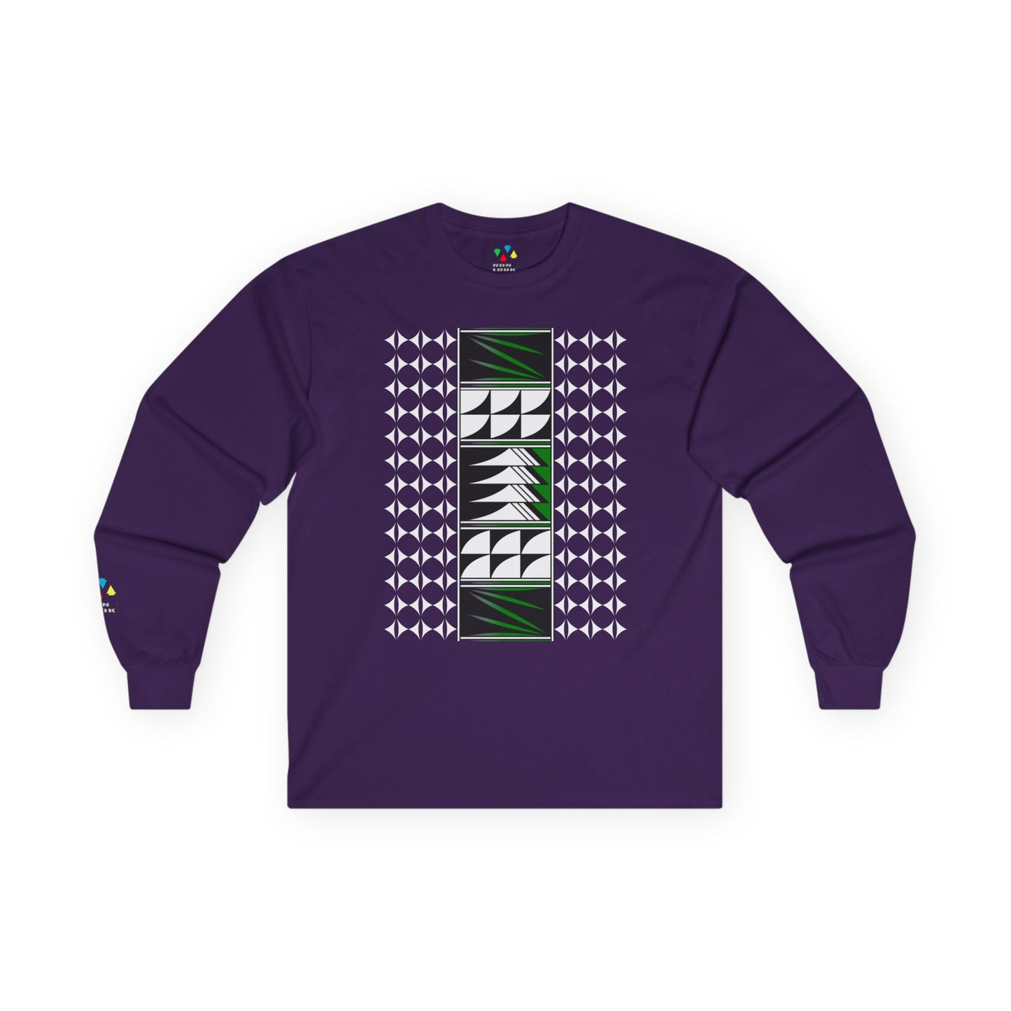Feather Blessings in Green Unisex Long Sleeve Tee