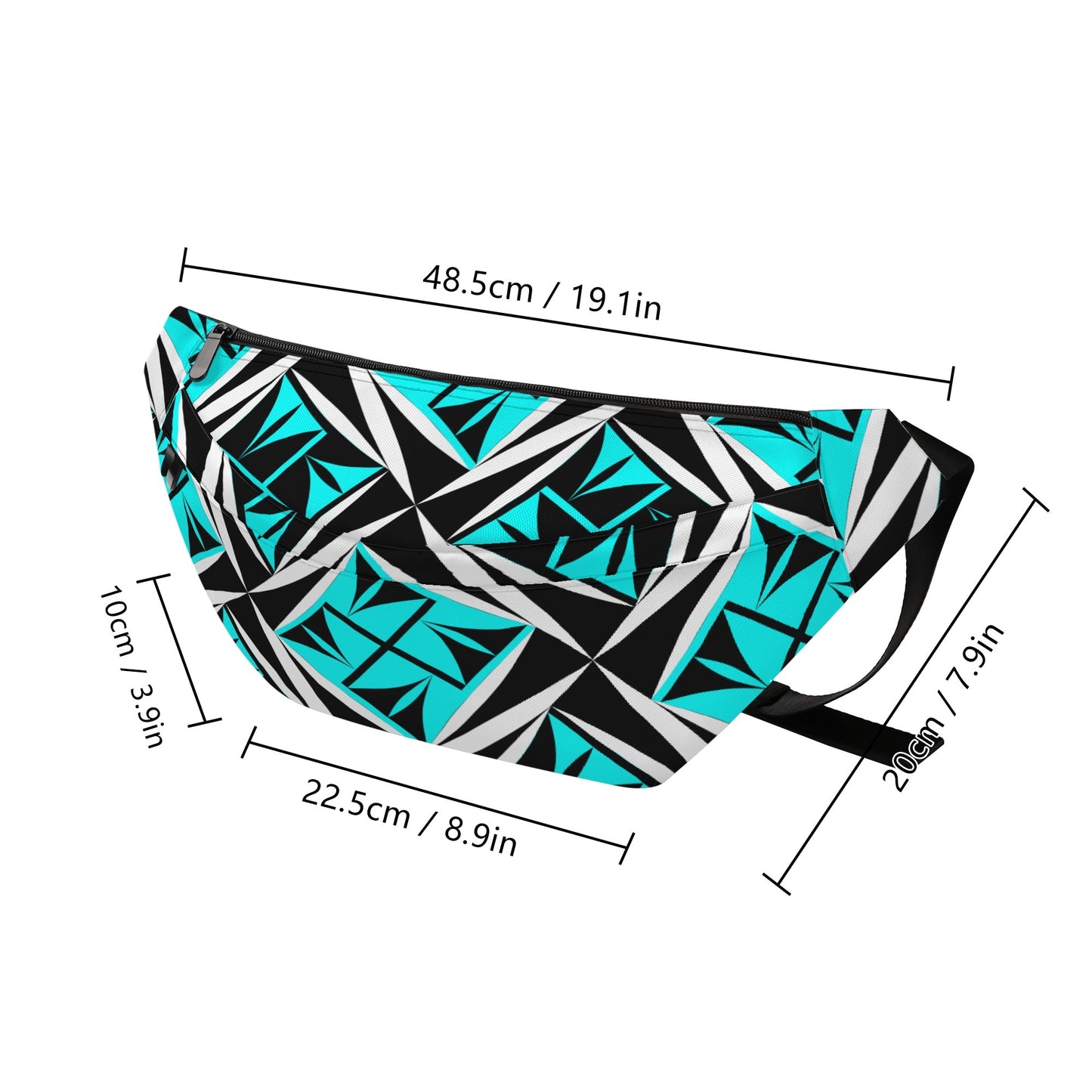 Sacred Winds in Turquoise Fanny Pack