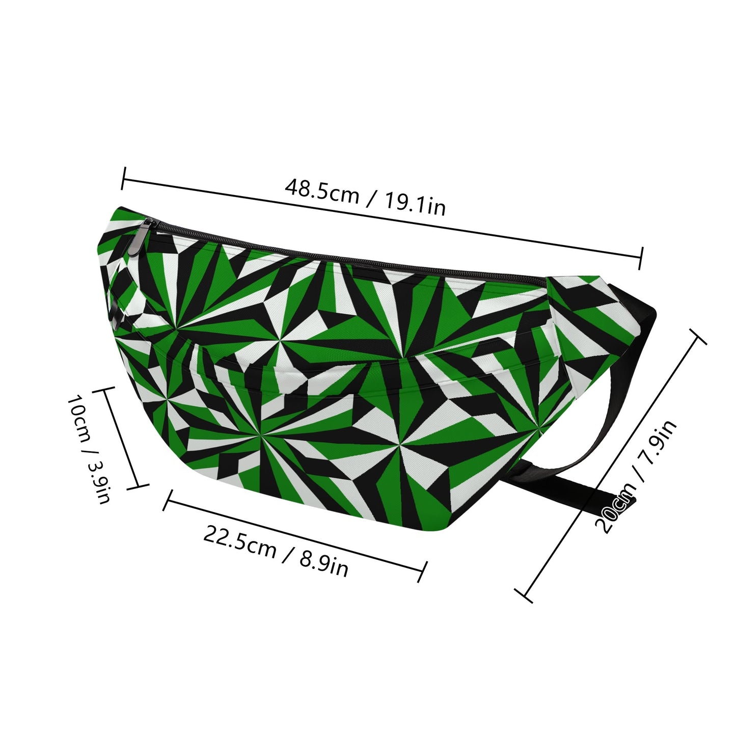 Desert Flowers in Green Fanny Pack