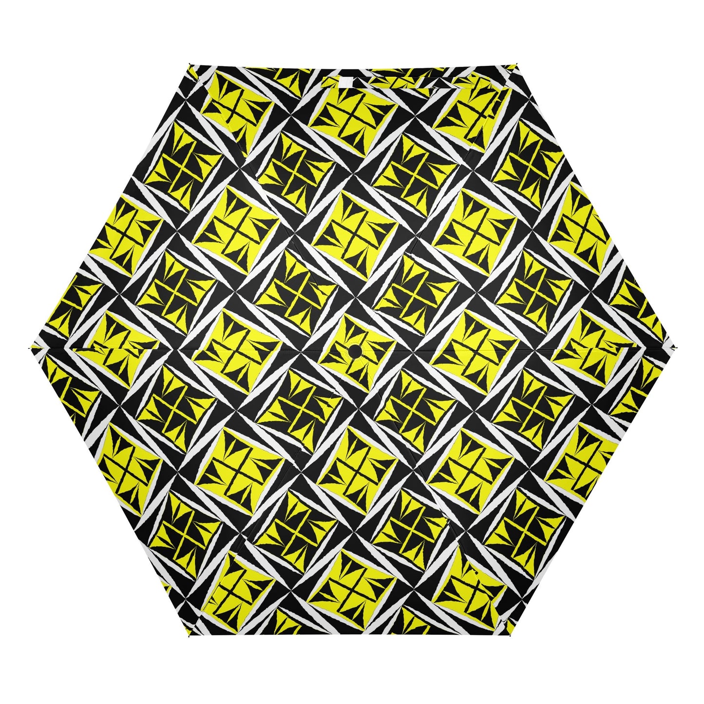 Sacred Winds in Yellow - Auto Open & Close Umbrella