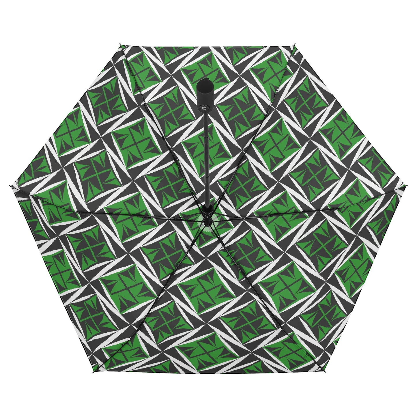Sacred Winds in Green - Auto Open & Close Umbrella