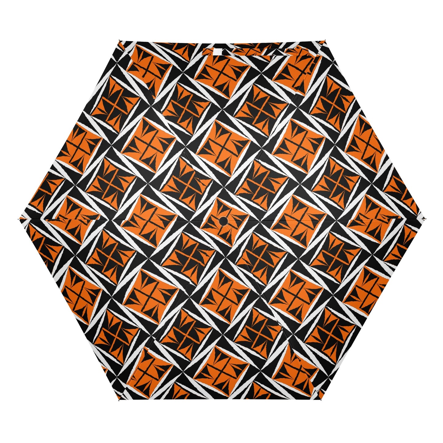 Sacred Winds in Orange - Auto Open & Close Umbrella