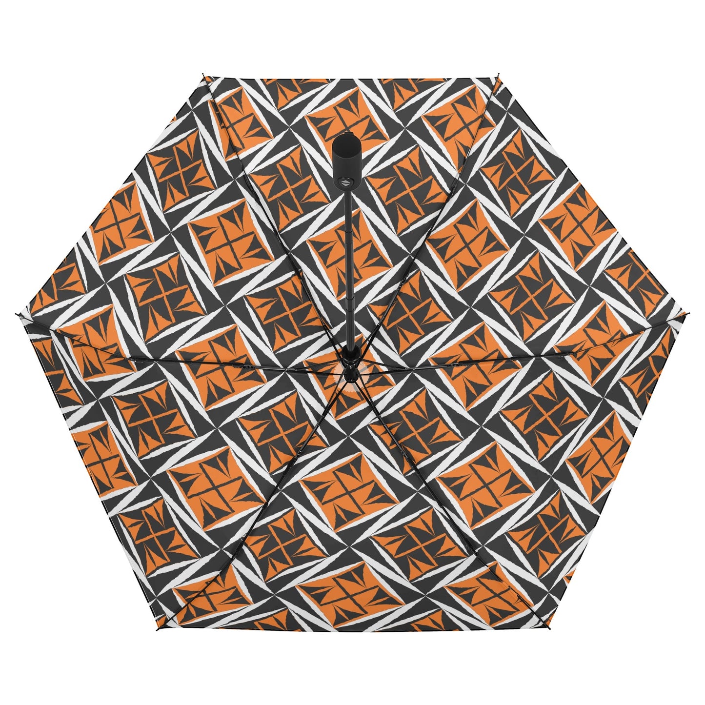 Sacred Winds in Orange - Auto Open & Close Umbrella
