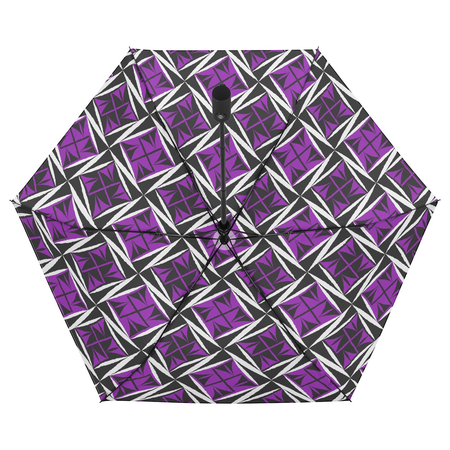Sacred Winds in Purple - Auto Open & Close Umbrella