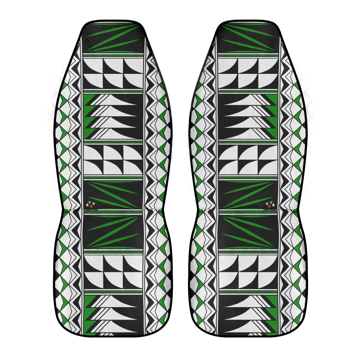 Feather Blessings in Green Auto Seat Covers
