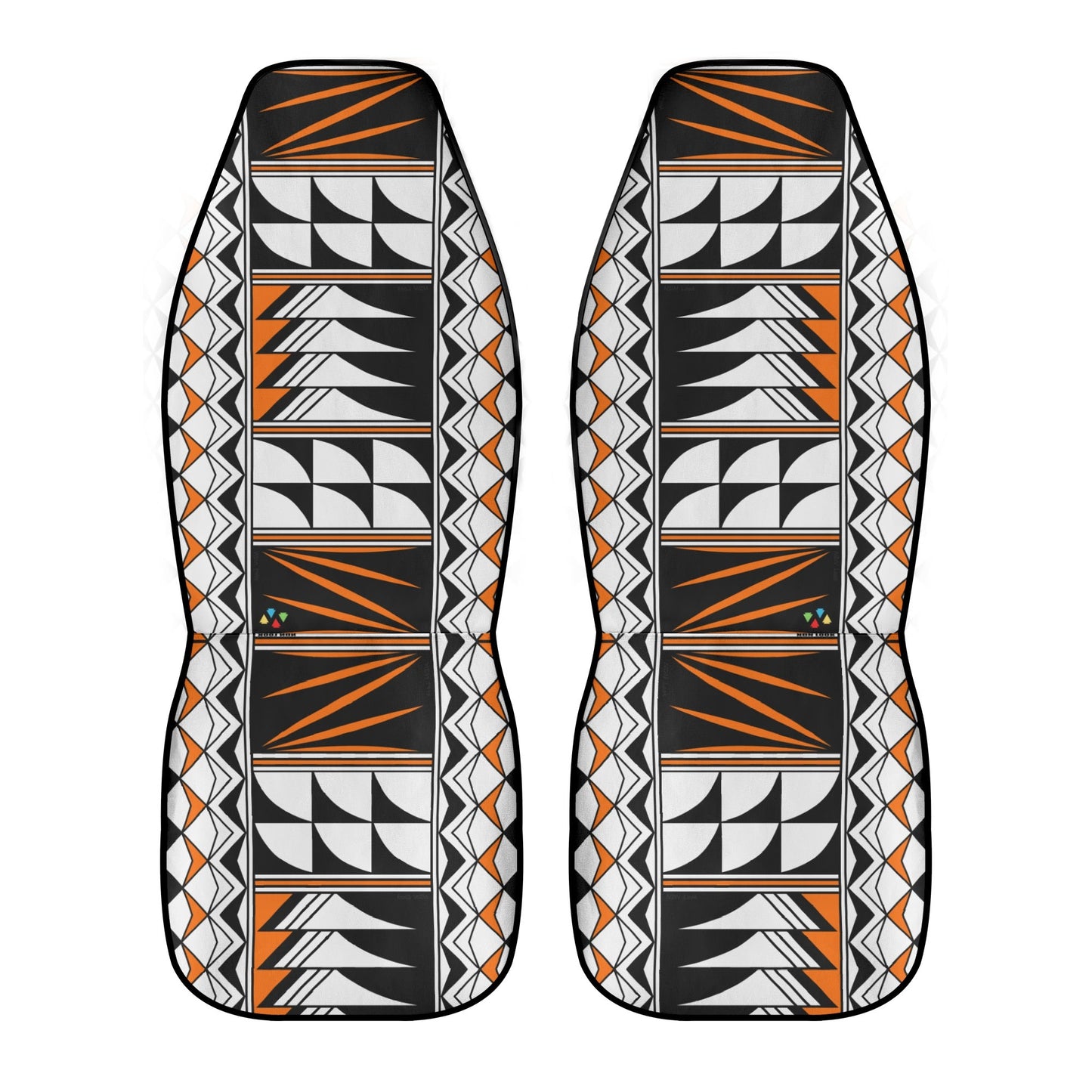 Feather Blessings in Orange Auto Seat Covers