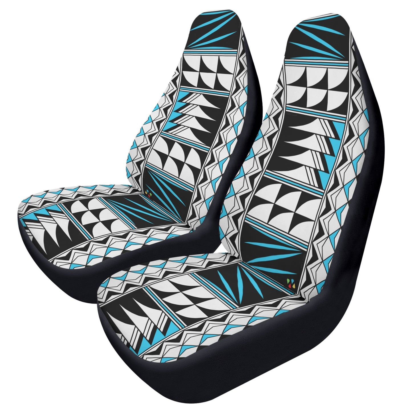 Feather Blessings in Turquoise Auto Seat Covers