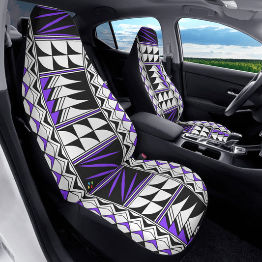 Feather Blessings in Purple Auto Seat Covers