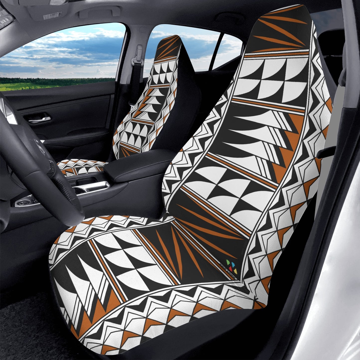 Sun and Rain in Rust Auto Seat Covers