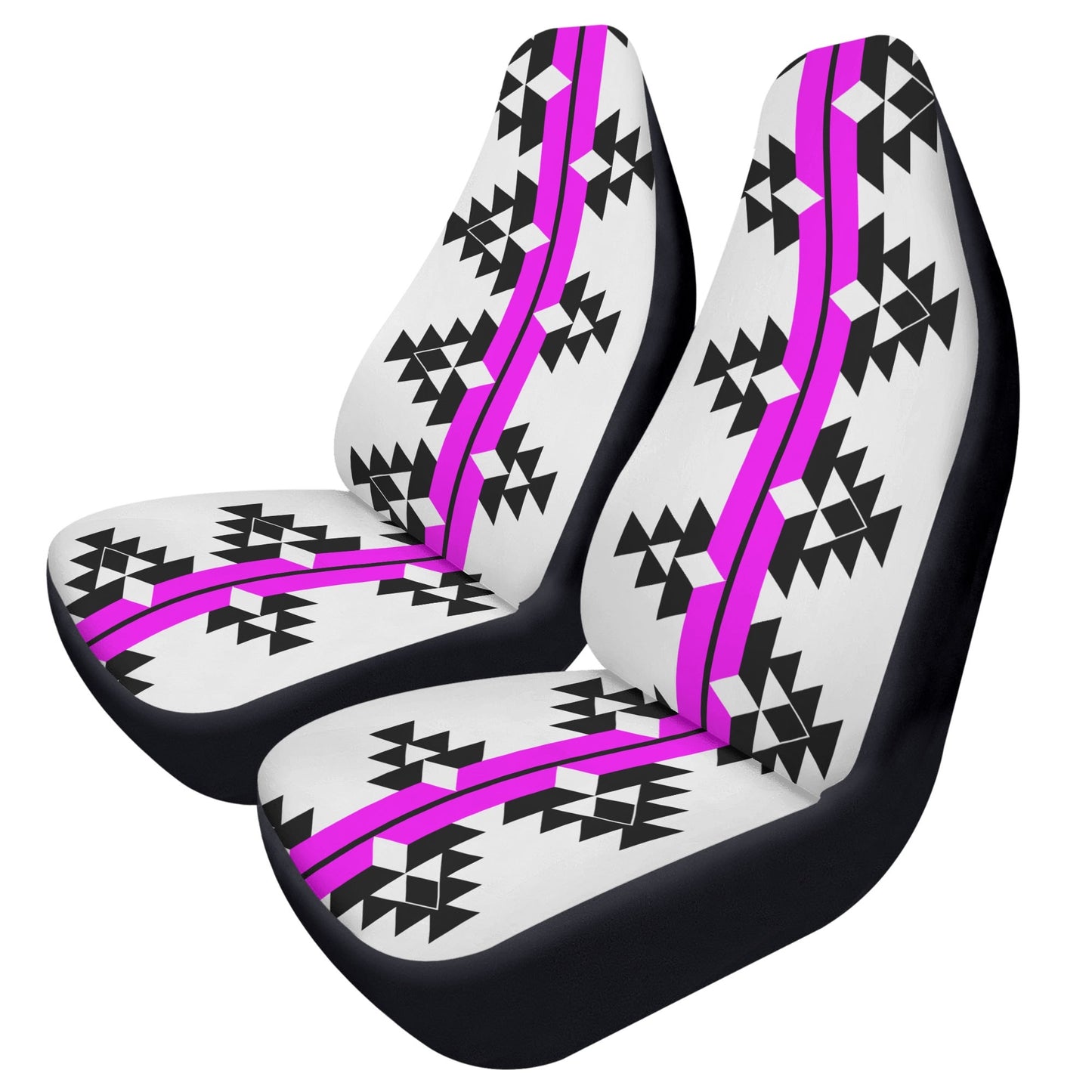 Native Woven Stories in Pink Auto Seat Covers