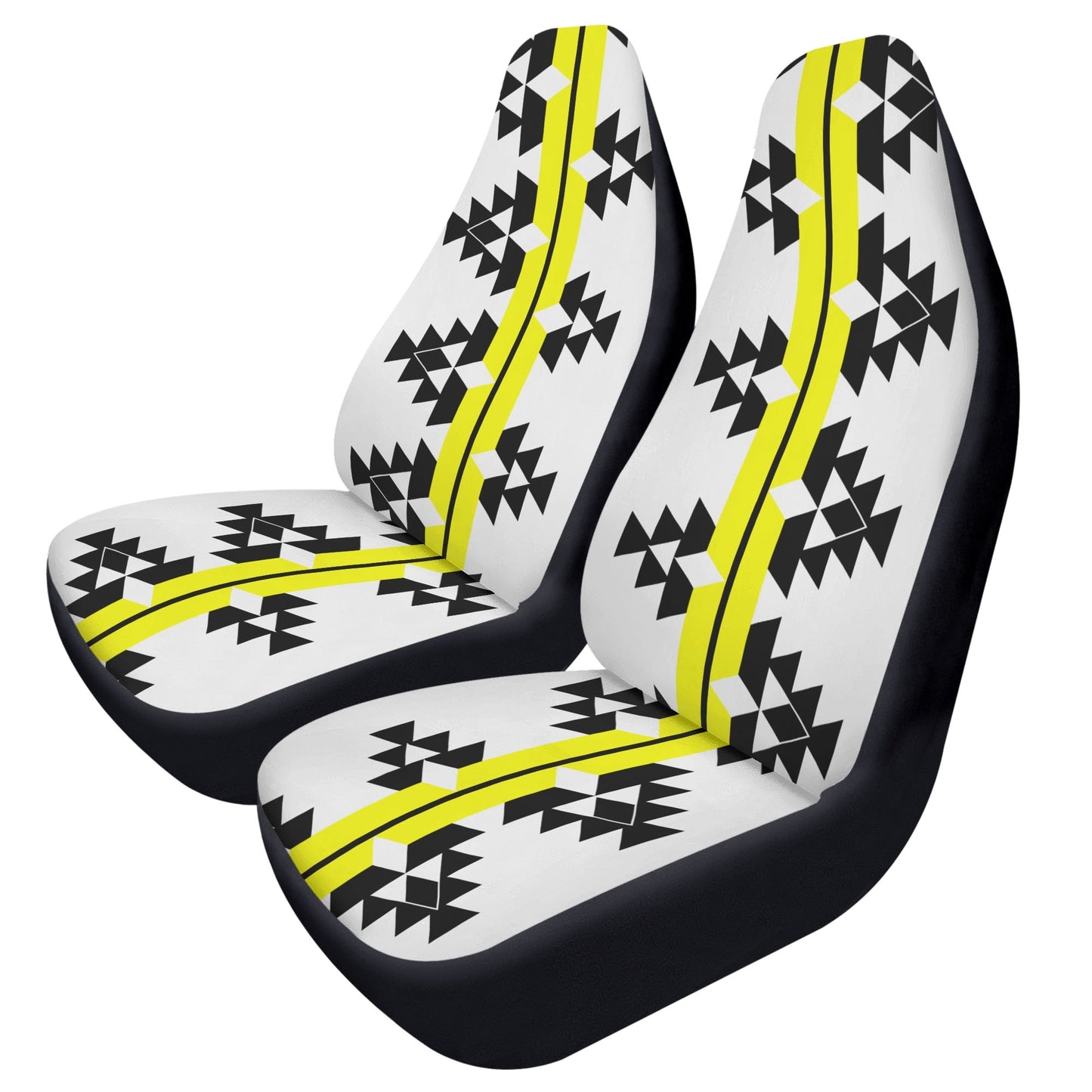 Native Woven Stories in Yellow Auto Seat Covers