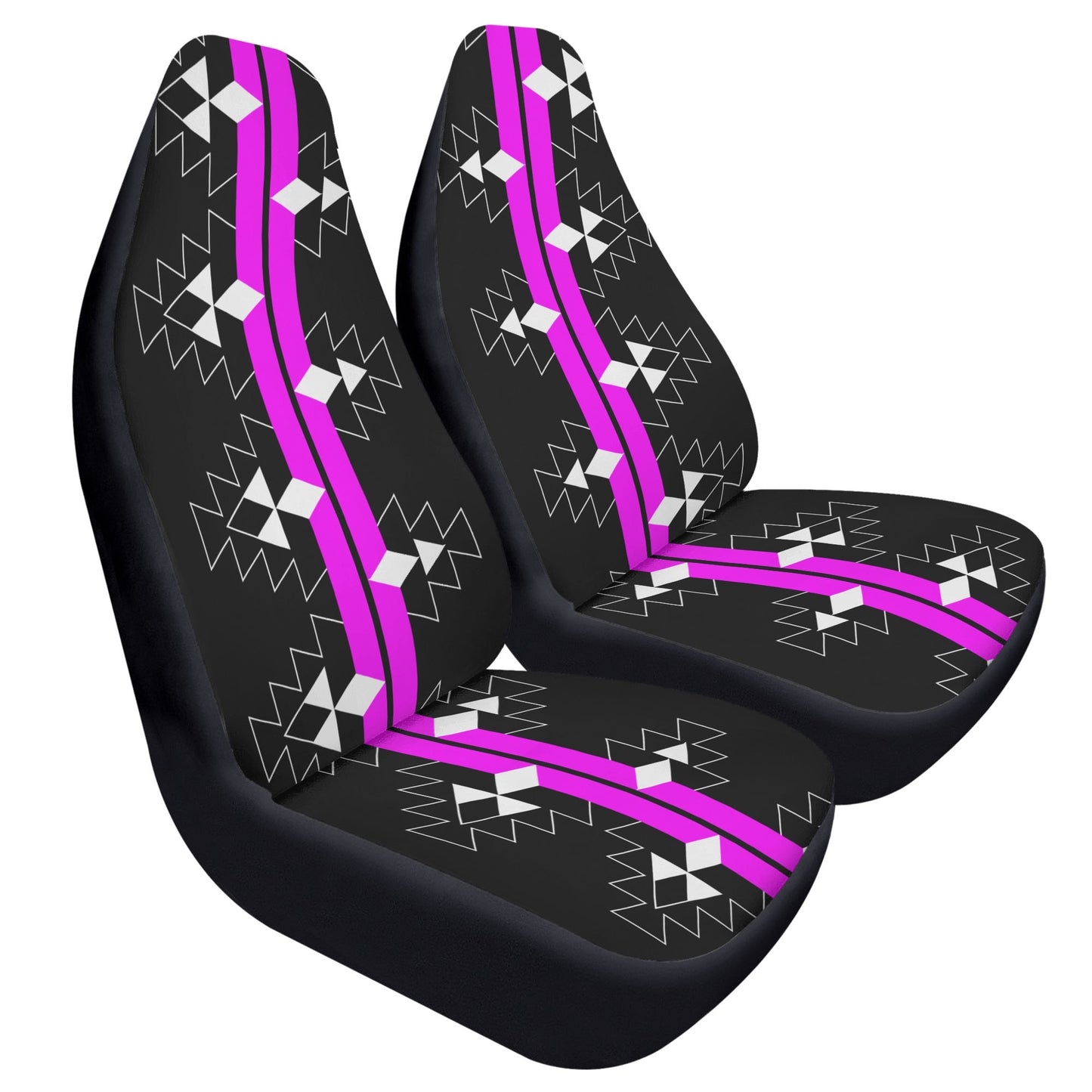 Native Woven Stories in Pink Auto Seat Covers