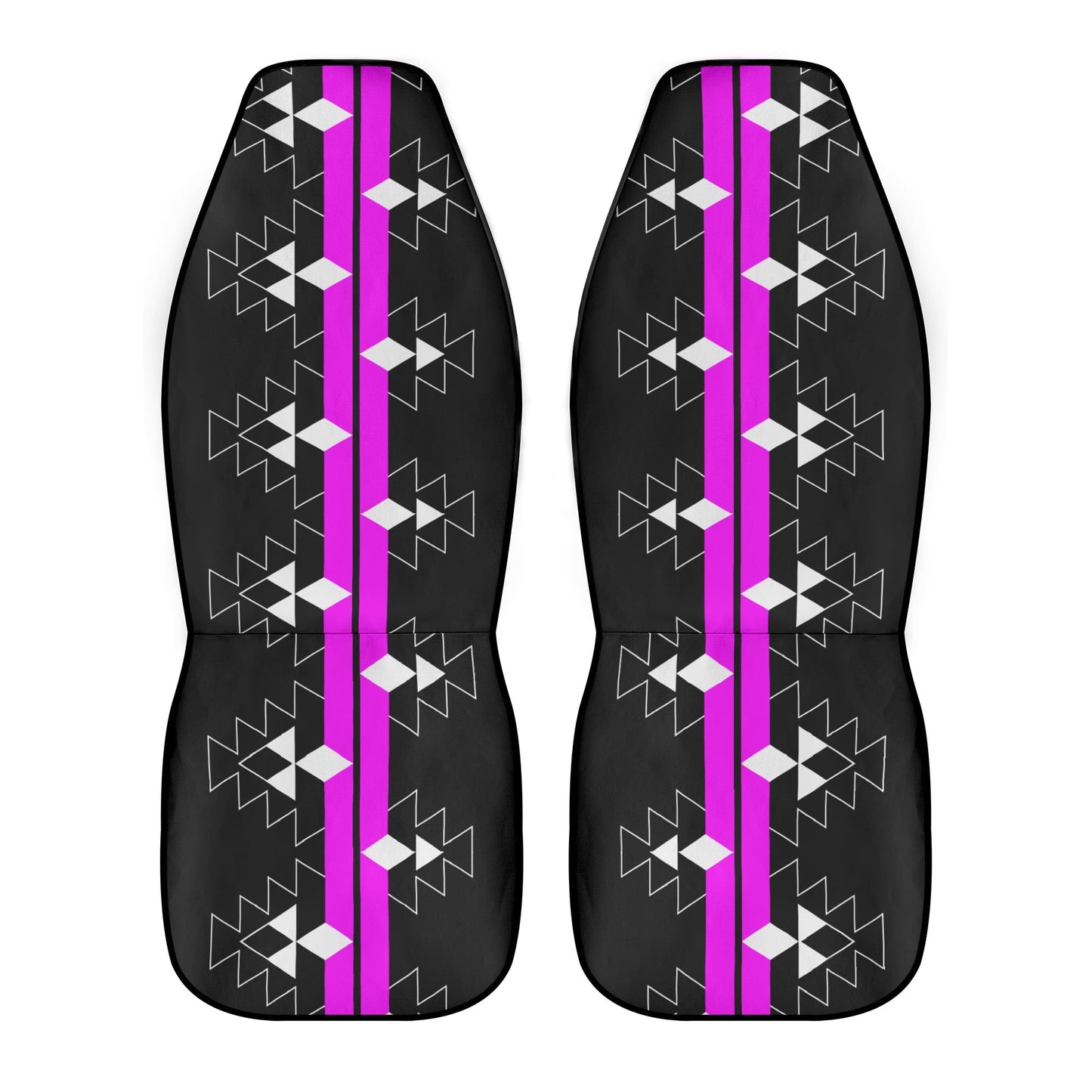 Native Woven Stories in Pink Auto Seat Covers