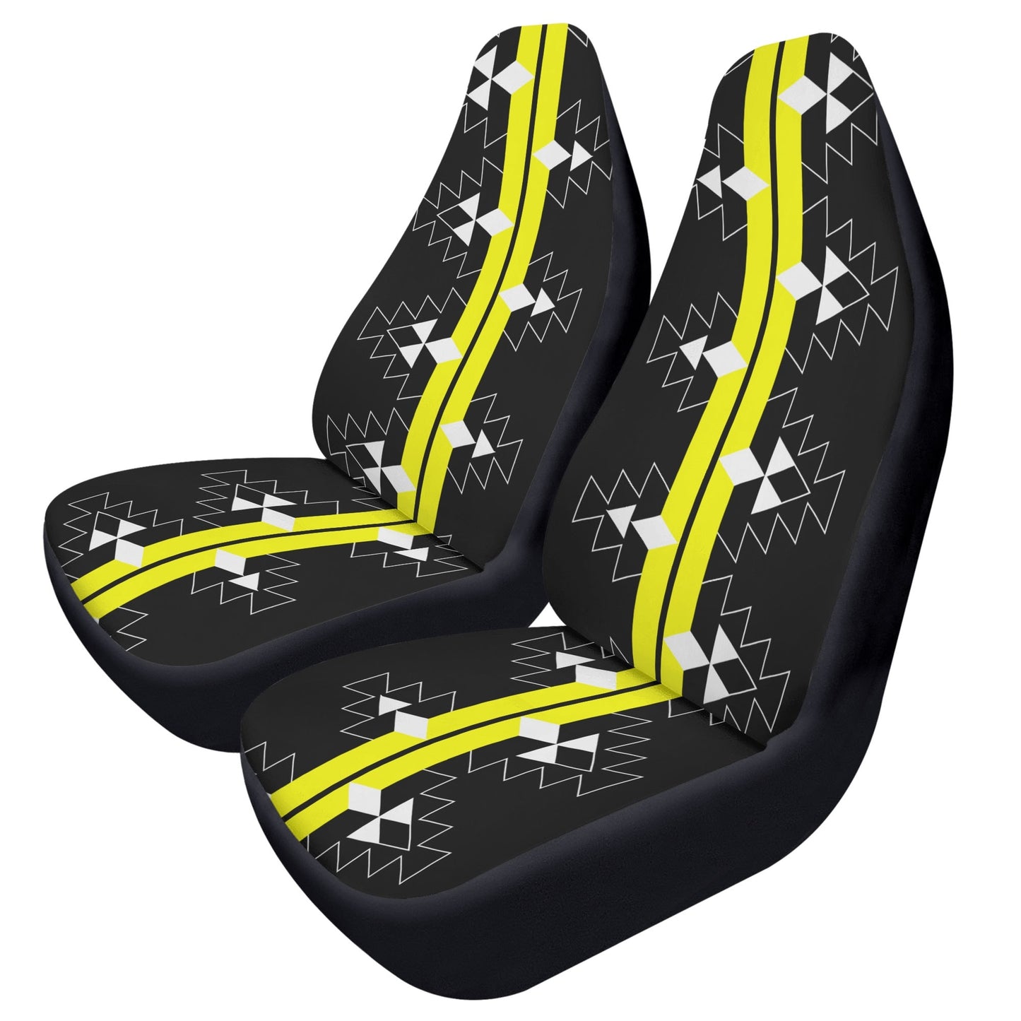 Native Woven Stories in Yellow Auto Seat Covers