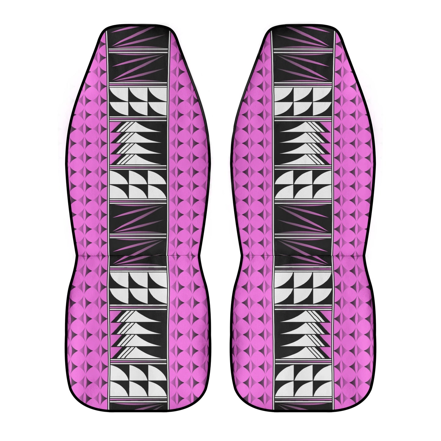 Feather Blessings on Light Pink Auto Seat Covers