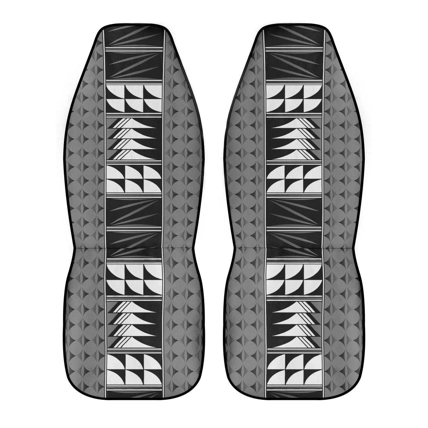 Feather Blessings on Gray Auto Seat Covers