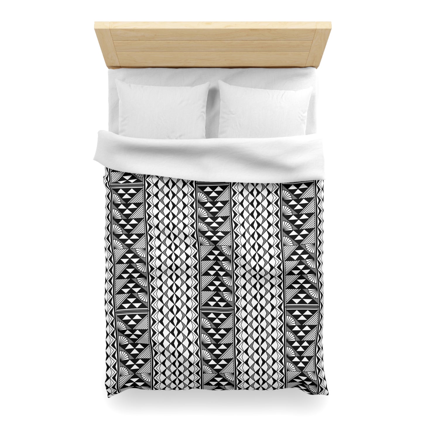 Sun and Rain in Gray Microfiber Duvet Cover