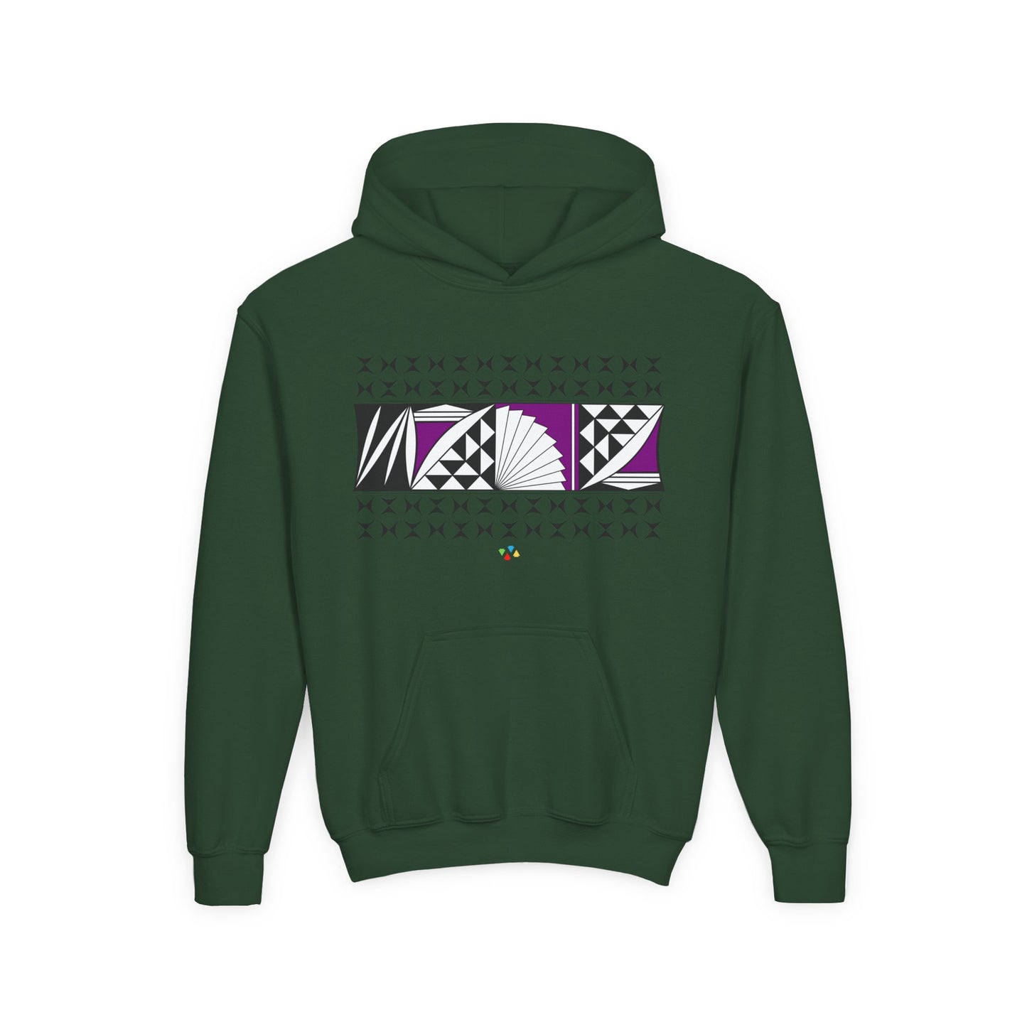 Purple Southwest Sunrise Youth Heavy Blend Hooded Sweatshirt