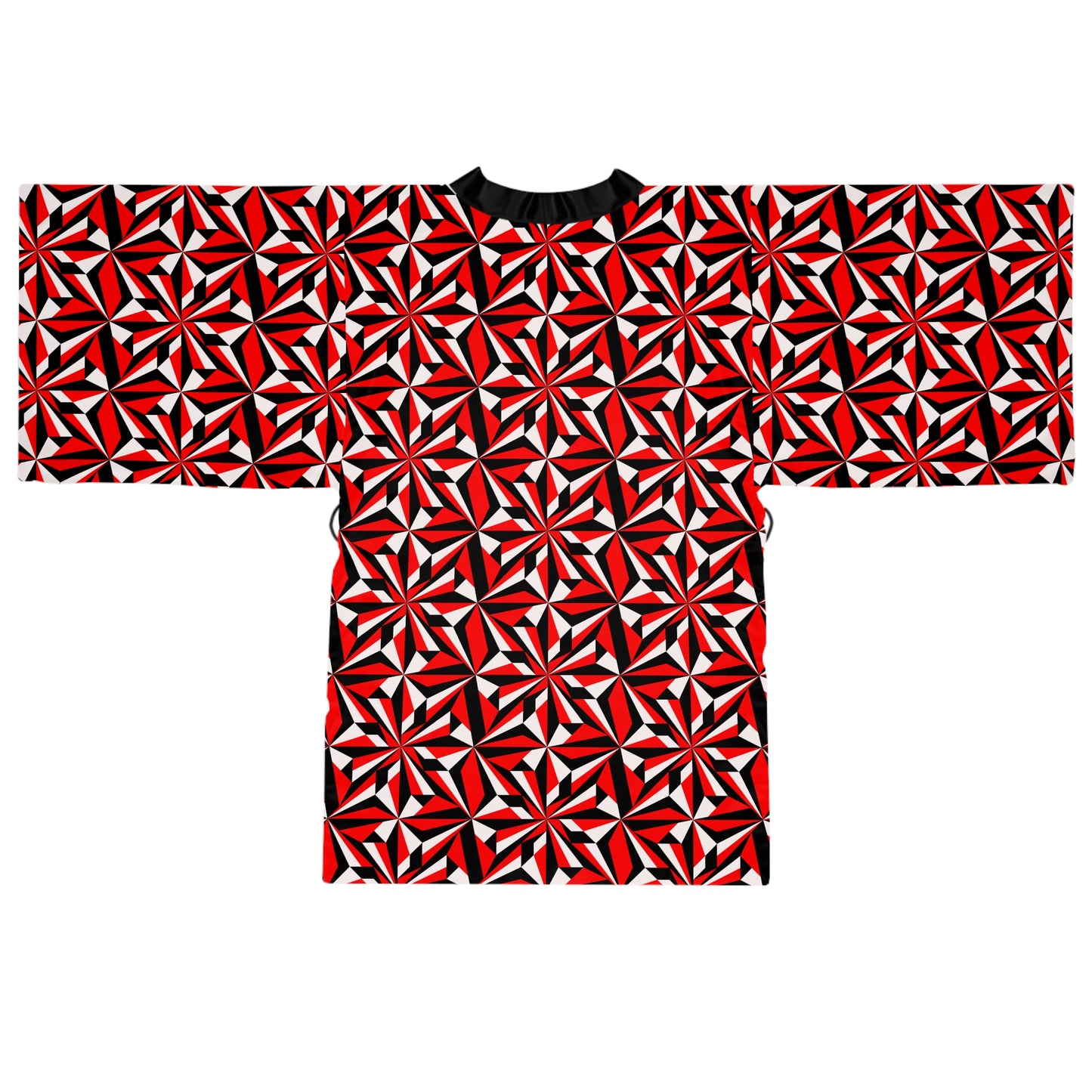 Desert Flowers in Red Kimono Robe – Where Comfort Meets Native Grace