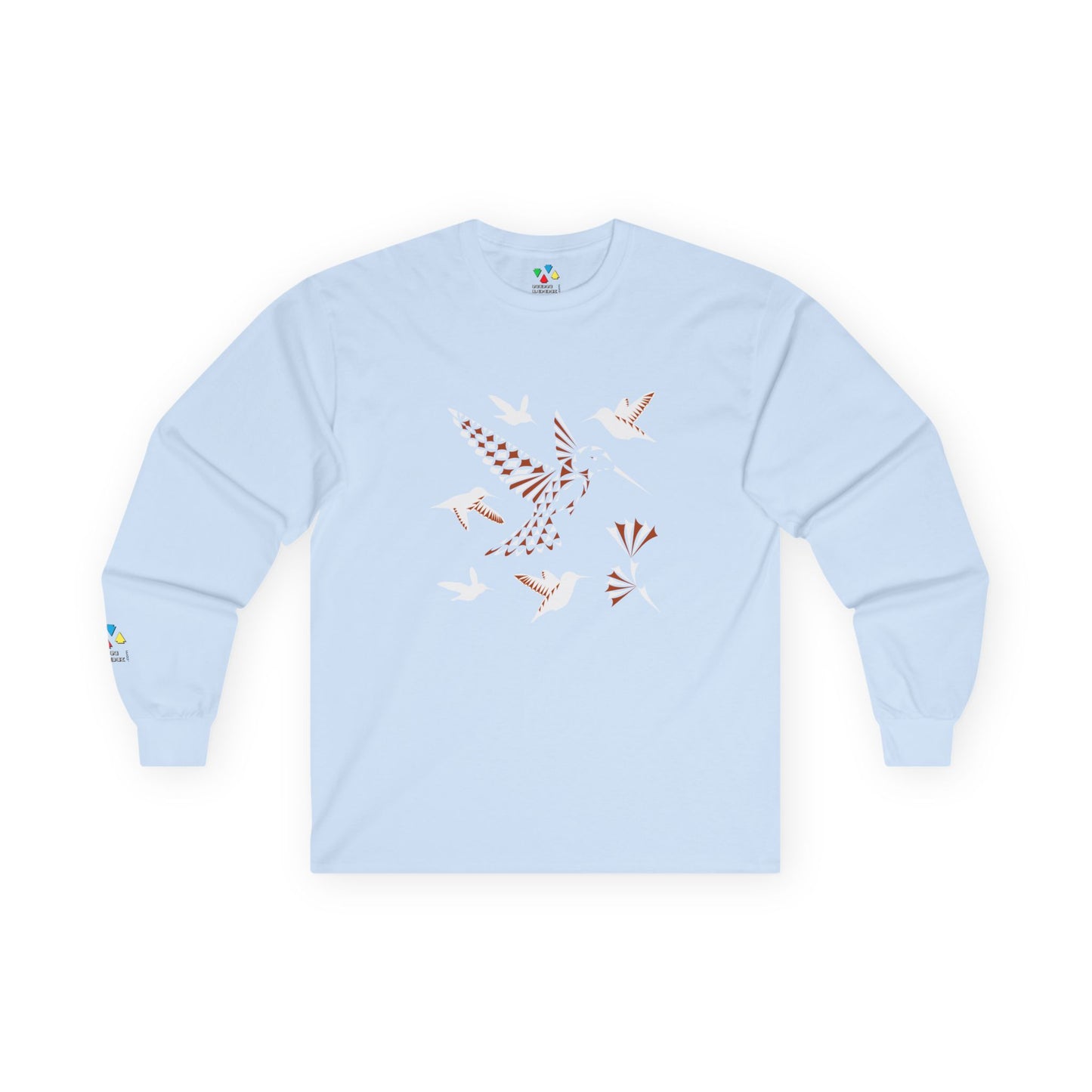Hummingbird Blessing in Rust Unisex Long Sleeve Tee