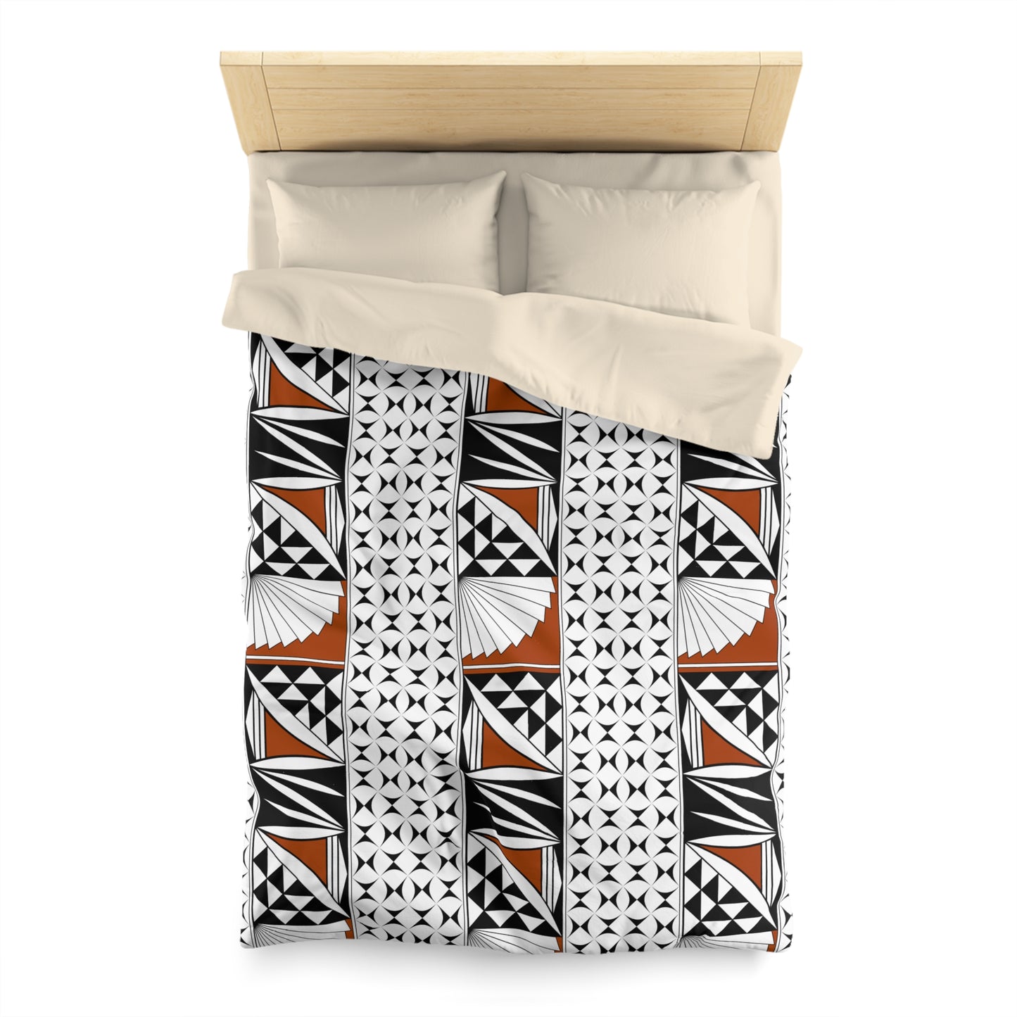 Southwest Sunrise in Rust Microfiber Duvet Cover