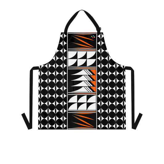 Orange Native Feather Blessing Two Pocket Apron