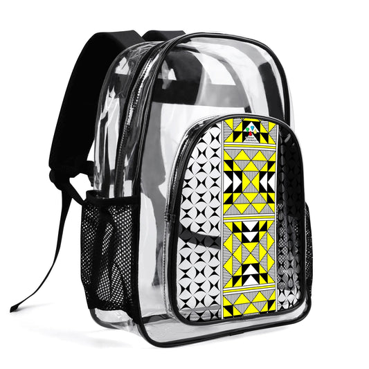 Sacred Mountains in Yellow Transparent Backpack