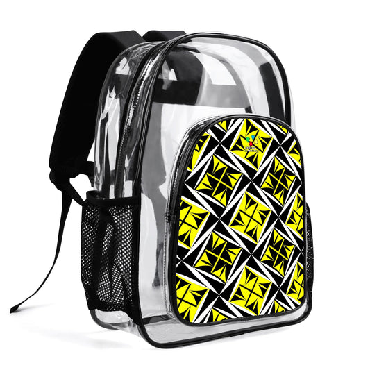 Sacred Winds in Yellow Transparent Backpack