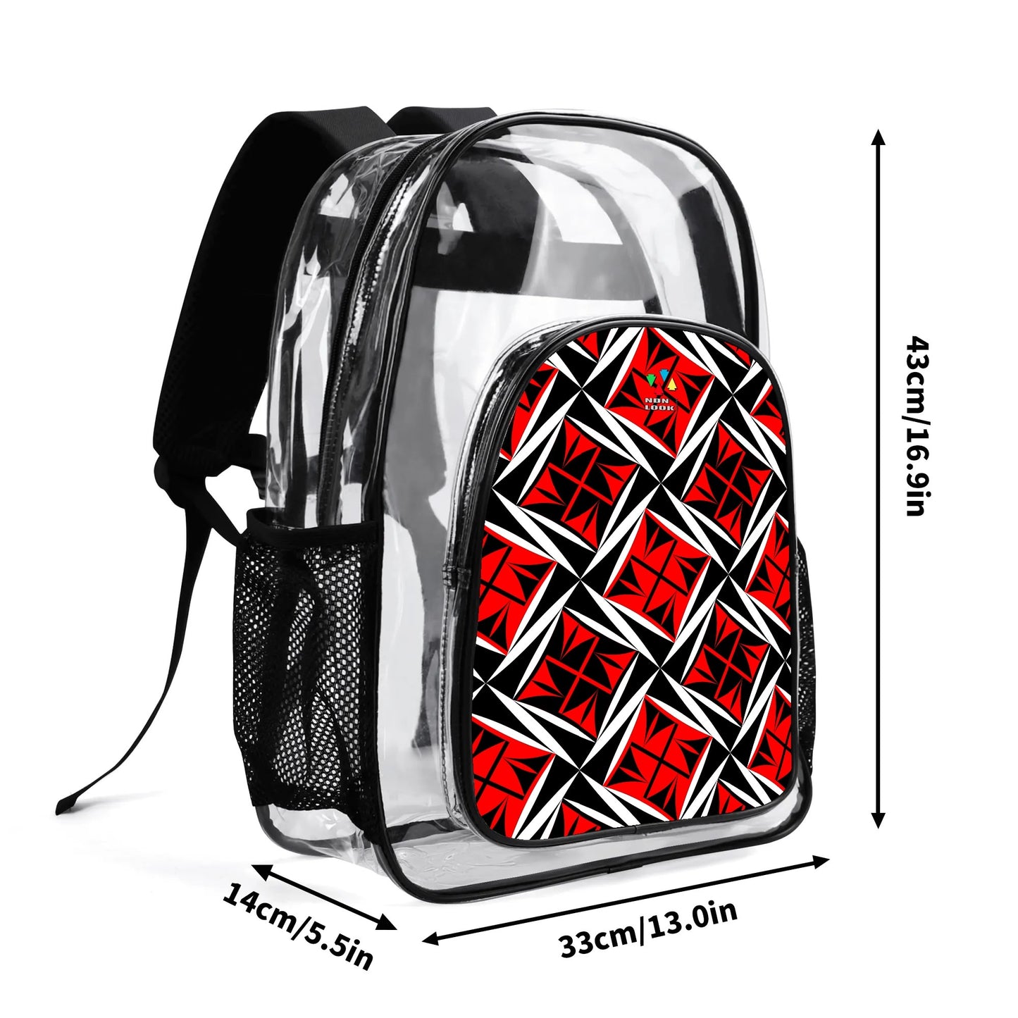 Sacred Winds in Red Transparent Backpack
