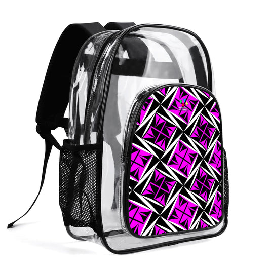 Sacred Winds in Pink Transparent Backpack