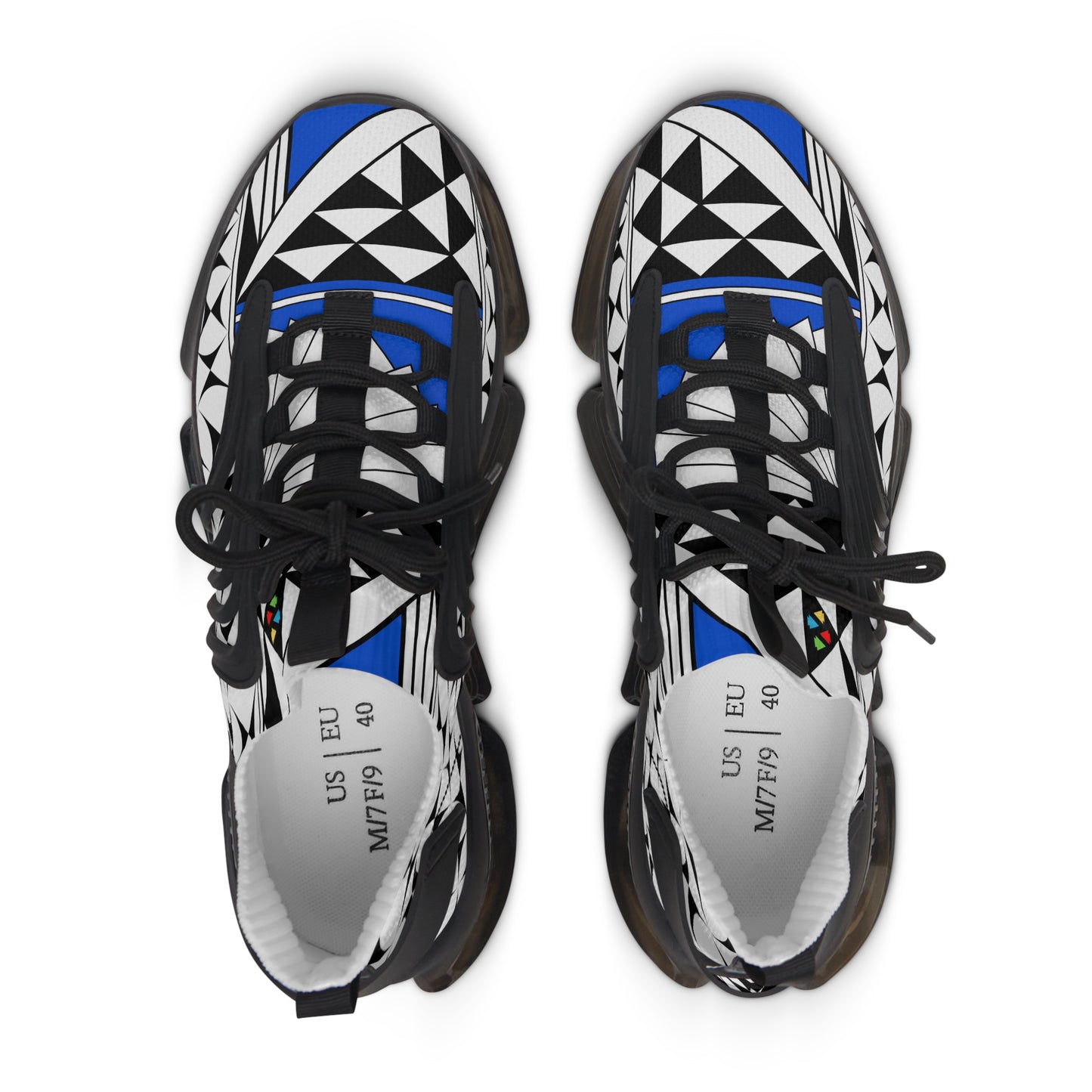Southwest Sunrise in Blue Women's Mesh Sneakers
