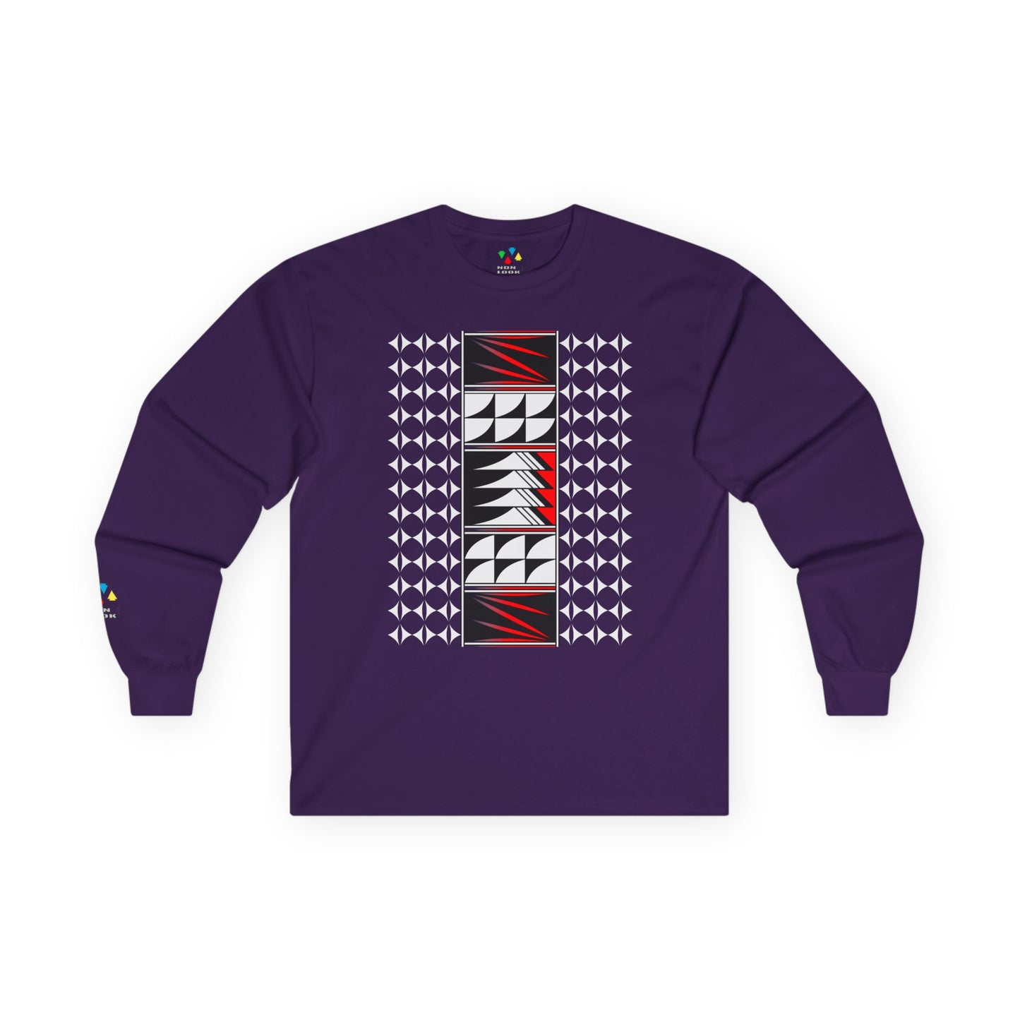 Feather Blessings in Red Unisex Long Sleeve Tee